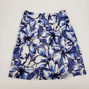 Banana Republic Floral A Line Skirt Sz 4
